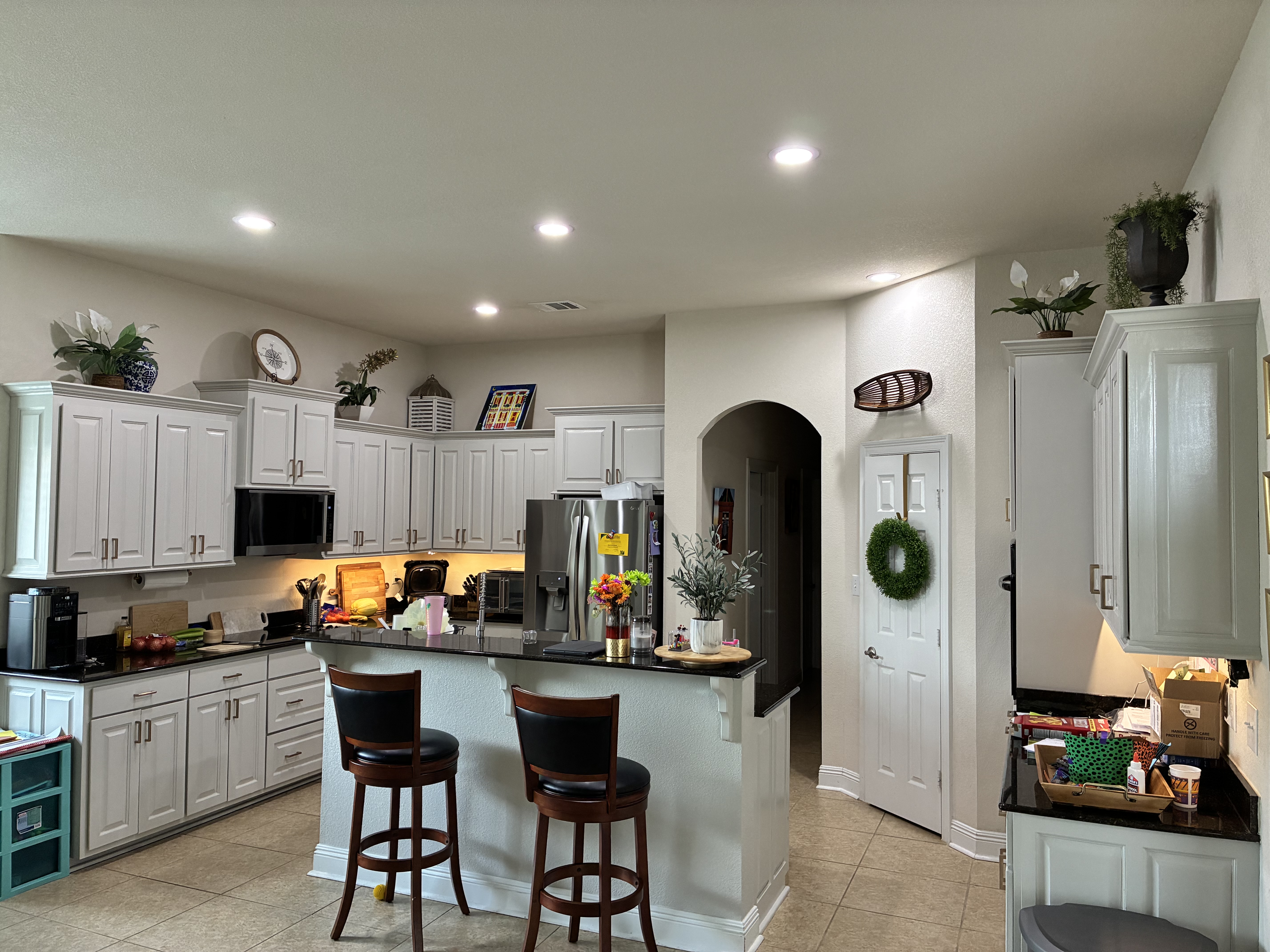 Bright LED puck lights after replacement